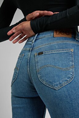 Scarlett Skinny Fit Dar Kesim Yüksek Bel Esnek Jean Kot Pantolon - Blue Sky-L626ERKJ (görsel 5)