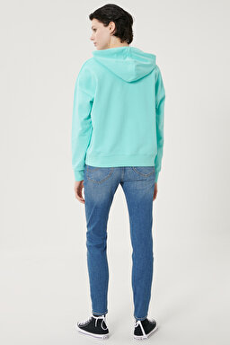 Scarlett High Skinny Fit Denim Esnek Jean Kot Pantolon - Mid Blue-L626QDTO (görsel 3)