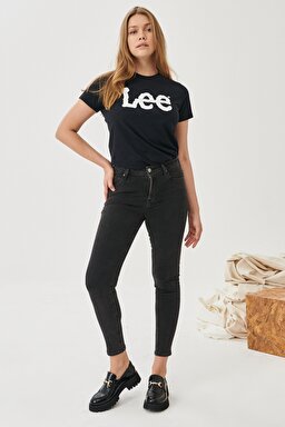 Scarlett High Skinny Fit Yüksek Bel Jean Pantolon - Black-L626SHMY (görsel 2)