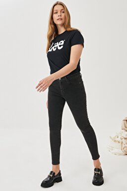 Scarlett High Skinny Fit Yüksek Bel Jean Pantolon - Black-L626SHMY (görsel 3)