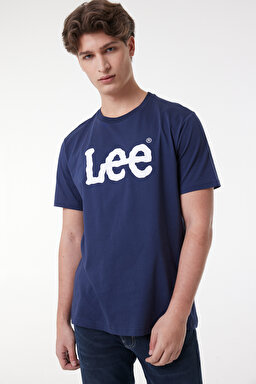 Regular Fit Normal Kesim Sıfır Yaka %100 Pamuk Logolu Tişört - Seaglass-L65QAIEE