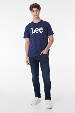 Regular Fit Normal Kesim Sıfır Yaka %100 Pamuk Logolu Tişört - Seaglass-L65QAIEE (görsel 2)