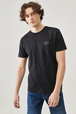 Regular Fit Normal Kesim Bisiklet Yaka Siyah Tişört - Black-L68SFE01 (görsel 4)