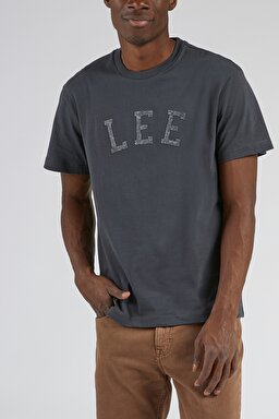 Regular Fit Normal Kesim Bisiklet Yaka Siyah Tişört - Washed Black-L69OFEON