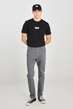 Rider Slim Fit Dar Kesim Normal Bel Gri Pamuklu Esnek Denim Pantolon - Gray-L7010002635