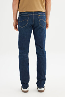 Pamuklu Slim Fit Dar Kesim Denim Jean Kot Pantolon - Dark Indigo-L70100033317 (görsel 5)