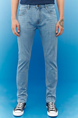 Rider Slim Fit Dar Kesim Normal Bel Esnek Jean Kot Pantolon - Light Blue-L701015404