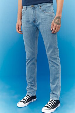 Rider Slim Fit Dar Kesim Normal Bel Esnek Jean Kot Pantolon - Light Blue-L701015404 (görsel 2)