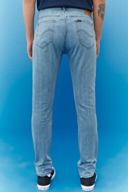Rider Slim Fit Dar Kesim Normal Bel Esnek Jean Kot Pantolon - Light Blue-L701015404 (görsel 5)