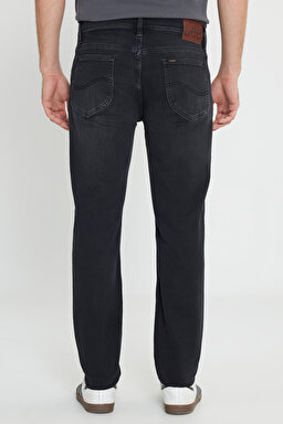 Rider Slim Fit Dar Kesim Normal Bel Siyah Esnek Jean Kot Pantolon - Black-L701025001 (görsel 4)