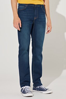 Rider Slim Fit Dar Kesim Normal Bel Esnek Jean Kot Pantolon - Dark Stone-L701027098