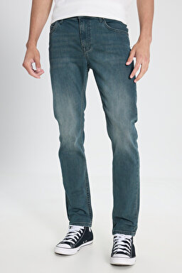 Slim Fit Dar Kesim Normal Bel Dar Paça Rider Antrasit Jean Kot Pantolon - Stone-L70115858 (görsel 3)