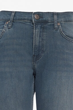 Slim Fit Dar Kesim Normal Bel Dar Paça Rider Antrasit Jean Kot Pantolon - Stone-L70115858 (görsel 8)