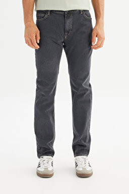 Rider Slim Fit Normal Bel Denim Esnek Jean Kot Pantolon - Black-L701OR47