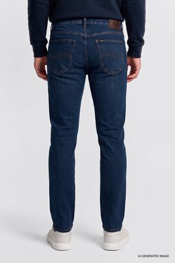 Pamuklu Straight Fit Cepli Esnek Jean Kot Denim Pantolon - Dark Blue-L706260051DB (görsel 4)