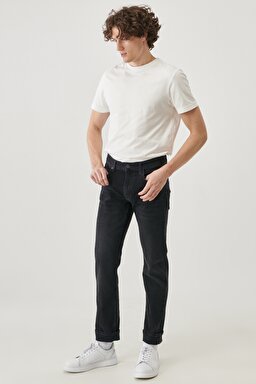 Daren Regular Straight Fit Normal Bel Esnek Jean Kot Pantolon - Bright White-L707014LJ (görsel 2)