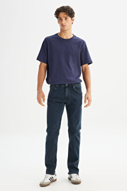 Daren Regular Straight Fit Normal Bel Esnek Jean Kot Pantolon - Night Shade-L707030CP (görsel 3)