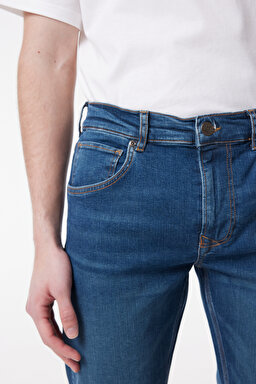 Daren Regular Fit Normal Kesim Normal Bel Mavi Esnek Jean Kot Pantolon - Stone-L70705858 (görsel 3)