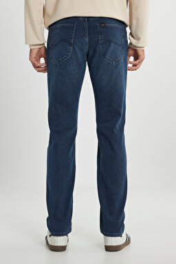 Regular Fit Normal Kesim Normal Bel Düz Paça Daren Mavi Esnek Jean Denim Pantolon - Holland Blue-L7075626586 (görsel 5)