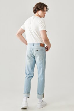 Daren Straight Fit Normal Bel Denim Esnek Jean Kot Pantolon - Bleached Dale-L707DHVJ (görsel 5)