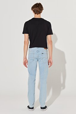 Daren Regular Fit Normal Kesim Normal Bel Esnek Jean Kot Pantolon - Blue Sky Light-L707ICC25 (görsel 7)