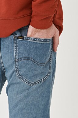 Daren Straight Fit Normal Bel Denim Esnek Jean Kot Pantolon - Light Blue-L707NKUR (görsel 4)
