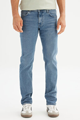 Daren Regular Straight Fit Normal Bel Esnek Jean Kot Pantolon - Storm Cloud-L707PTFL (görsel 2)