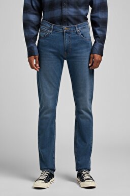 Daren Regular Straight Fit Normal Bel Esnek Jean Kot Pantolon - Mid Worn Tinted-L707SQBG (görsel 2)