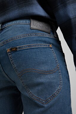 Daren Regular Straight Fit Normal Bel Esnek Jean Kot Pantolon - Mid Worn Tinted-L707SQBG (görsel 4)
