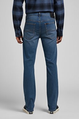 Daren Regular Straight Fit Normal Bel Esnek Jean Kot Pantolon - Mid Worn Tinted-L707SQBG (görsel 5)