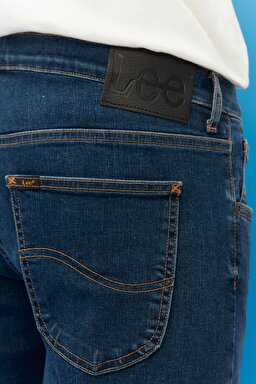 Daren Regular Straight Fit Normal Bel Esnek Jean Kot Pantolon - Dark Worn-L707SQXP (görsel 6)
