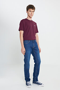 Daren Regular Fit Normal Bel Koyu Mavi Esnek Jean Kot Pantolon - Dark Hunt-L707VME13