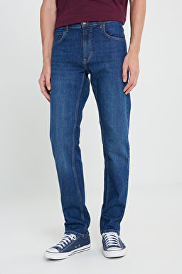 Daren Regular Fit Normal Bel Koyu Mavi Esnek Jean Kot Pantolon - Dark Hunt-L707VME13 (görsel 3)