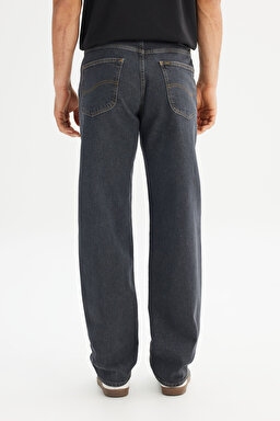 Asher Loose Fit Rahat Kesim Düşük Bel Siyah Denim Jean Pantolon - Black-L70E00003001 (görsel 5)