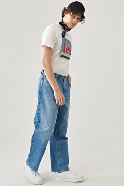 Asher Loose Fit Rahat Kesim Normal Bel Esnek Jean Kot Pantolon - Mid Soho-L70EMWKP (görsel 2)