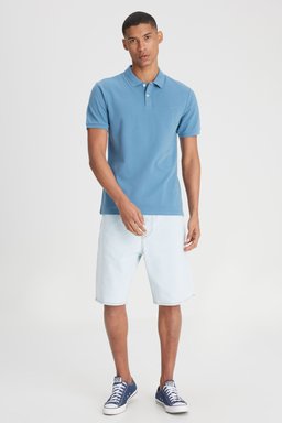 Regular Fit Normal Kesim 5 Cep Esnek Jean Şort - Light Fallon-L70UGAOU (görsel 3)