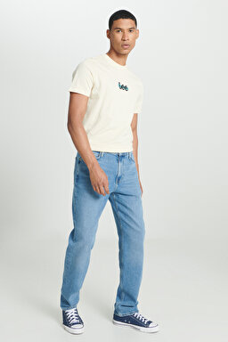 Loose Fit Rahat Kesim Normal Bel Düz Paça West Açık Mavi Jean Kot Pantolon - Handsome-L70W034F37 (görsel 2)