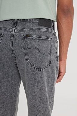 West Relaxed Straight Fit Normal Bel Gri Esnek Jean Kot Pantolon - Slate Acid-L70W034GX (görsel 4)