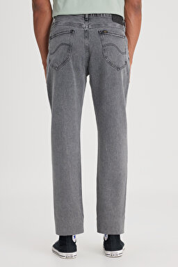 West Relaxed Straight Fit Normal Bel Gri Esnek Jean Kot Pantolon - Slate Acid-L70W034GX (görsel 6)