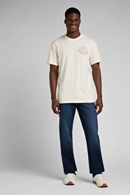 West Loose Fit Rahat Kesim Koyu Mavi Esnek Jean Kot Pantolon - Dark Used-L70WVDE03 (görsel 2)