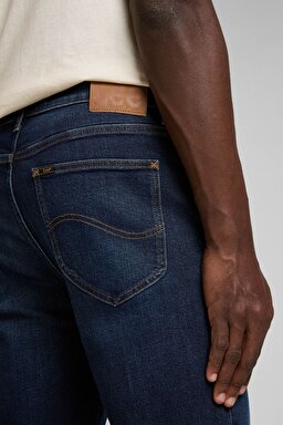 West Loose Fit Rahat Kesim Koyu Mavi Esnek Jean Kot Pantolon - Dark Used-L70WVDE03 (görsel 5)
