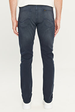 Luke Slim Fit Dar Kesim Normal Bel Pamuklu Esnek İndigo Jean Denim Pantolon - Dark Indigo-L71900036X1E (görsel 4)