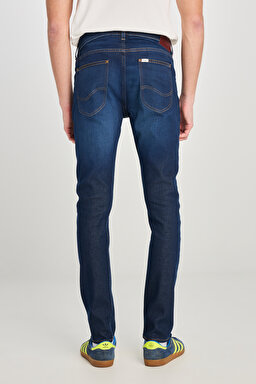 Luke Slim Fit Dar Kesim Mavi Pamuklu Esnek Jean Denim Pantolon - Mid Indigo-L71900037381 (görsel 4)