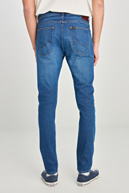 Luke Slim Fit Dar Kesim Mavi Pamuklu Esnek Jean Denim Pantolon - Blue-L71900037400 (görsel 4)
