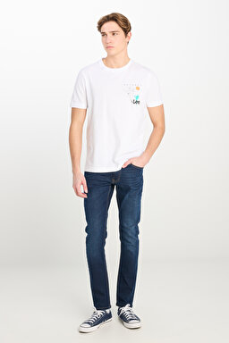 Luke Slim Fit Düşük Bel Denim Esnek Jean Kot Pantolon - Deep Blue-L719011397