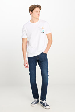 Luke Slim Fit Düşük Bel Denim Esnek Jean Kot Pantolon - Deep Blue-L719011397 (görsel 2)