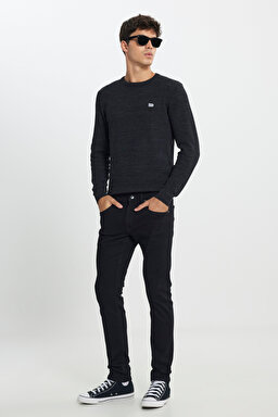 Luke Slim Fit Düşük Bel Denim Esnek Jean Kot Pantolon - Venom Black-L719012009