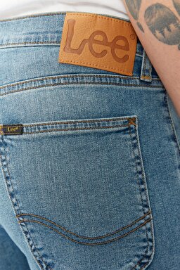 Luke Slim Tapered Fit Dar Kesim Esnek Jean Kot Pantolon - Light Blue-L719030404 (görsel 5)