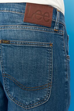 Luke Slim Tapered Esnek Jean Kot Pantolon - Dark Blue-L719031408 (görsel 5)