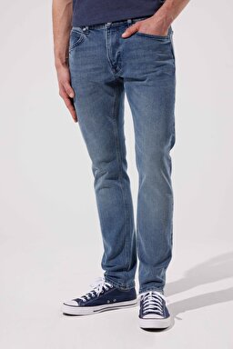 Luke Slim Fit Dar Kesim Normal Bel Mavi Esnek Jean Kot Pantolon - Light Blue-L719043404